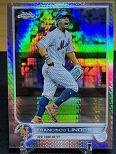 2022 Topps Chrome Base Prism Refractor #166 Francisco Lindor - New York Mets