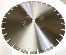 18 inch Heatwave Dry Concrete Cutting Laser Welded Segmented Diamond Saw Blades