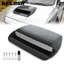 HECASA For 2015-2021 Subaru WRX STI Black Air Flow Hood Scoop Bonnet Vent NEW