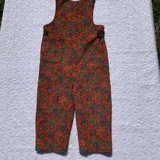 Vintage Gay Sprites Inc Corduroy Romper Size 4t