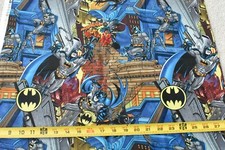 By 1/2 Yd, Large Print Batman Scenes Quilt Cotton, Camelot, P9463