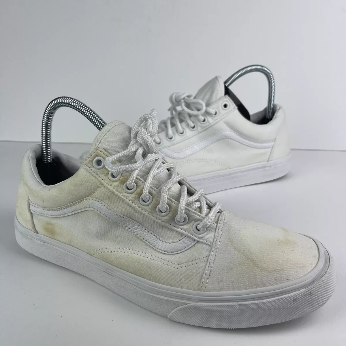 VANS OLD SKOOL TRIPLE TRUE WHITE WHITE LOW CANVAS CLASSIC SKATE