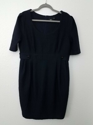 asos maternity bodycon dress Womens US 12 Navy Modest Pleated skirt midi Bodycon midi dress