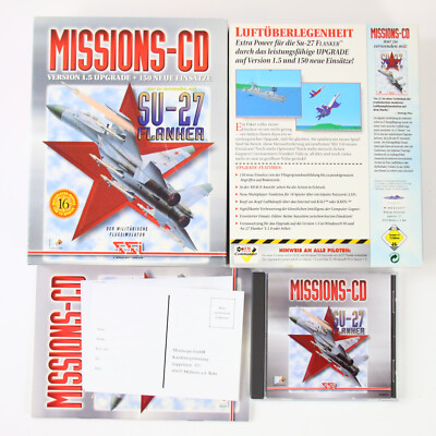 PC DVD Spiel SU-27 Flanker Missions-CD Version 1.5 Big Box Eurobox