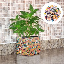 200g Colorful DIY Tiles Pretty Ceramic Tiles Pieces for DIY Crafts Supplies