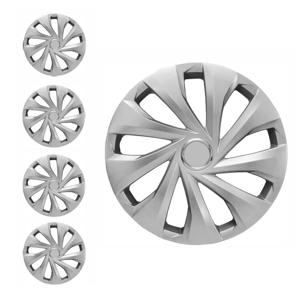 Juego de 4 tapacubos de 16" para protector de cubierta de rueda completa PLATEADO para Subaru Foto 2 de 4