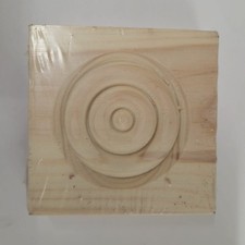 Architrave block beech hardwood 85x85x22mm door casing/frame corners wood timber