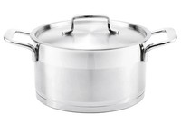 Edelstahl Bratentopf 20Cm Induktion SpüLmaschinengeeignet Topf 2,2L Silber