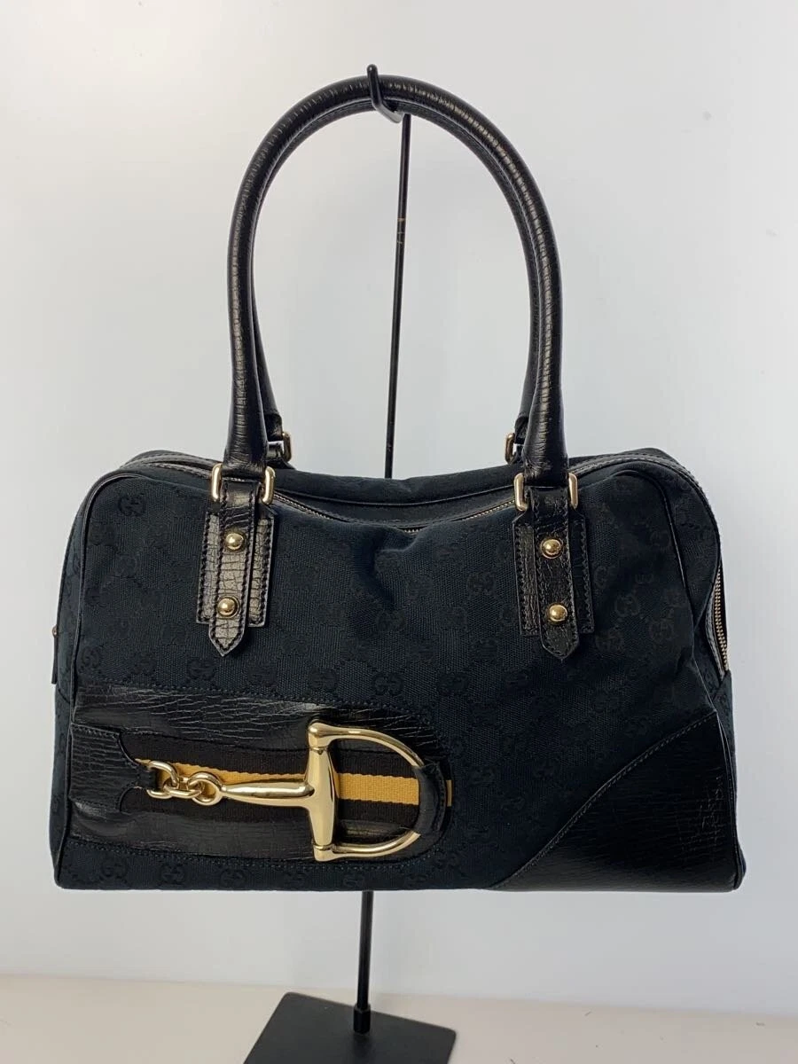 Sac GUCCI Boston Horsebit toile