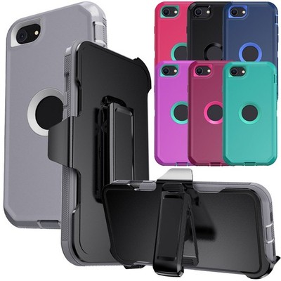 For iPhone SE 2020/SE 2022 Shockproof Heavy Duty Phone Case Cover / Belt Clip