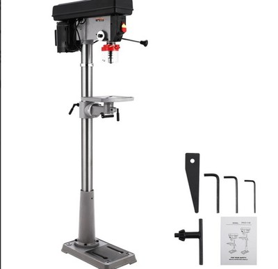 13'' Floor Drill Press 7.5 Amp 120V 288-3084 RPM Variable Speed Cast Iron NEW