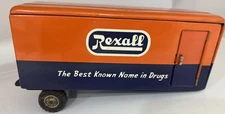 1950s Rexall Drugs Tandem Trailer Friction Toy SSS Japan Vintage READ