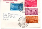 India 1954 Centenary of India's Postage Stamps set on First Day Cover FDC