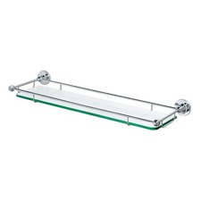 Gatco 1465 Premier 22" Glass and Metal Bathroom Shelf - Chrome
