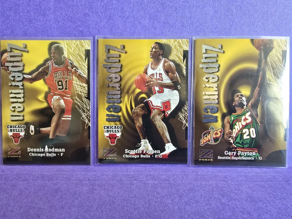 1998 Skybox Z Force Zuppermen Lot Kobe/Shaq/Jordan & More - Image 3 of 3