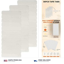 Double sided tape in hair extensions adhesive tabs white 36pc 0.8cm