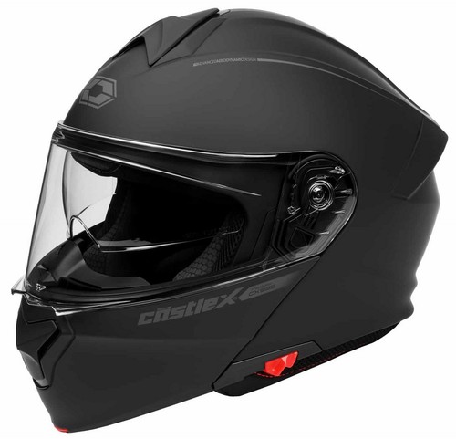 Castle CX935 Photochromic Modular Motorcycle Helmet Matte Black - Picture 1 of 5