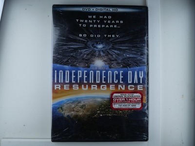 Independence Day Resurgence DVD 2016 Digital HD Emmerich Goldblum Extras