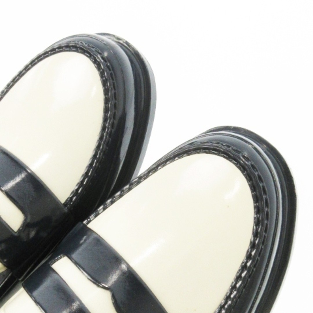 HUNTER ORIGINAL PENNY LOAFER RAIN SHOES COIN BICOLOR 5 24cm