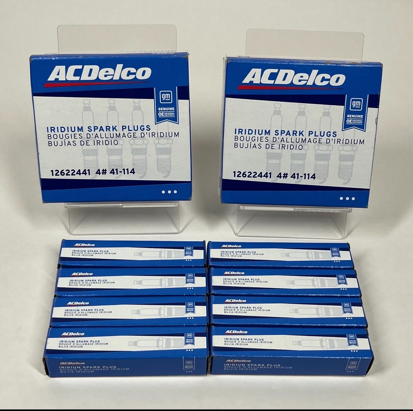 Genuine OEM GM AC Delco Iridium Spark Plugs #41-114 1262241 8 Pack Bundle
