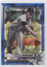 2021 Bowman Chrome Draft Sapphire Edition McCade Brown #BDC-59 02u3