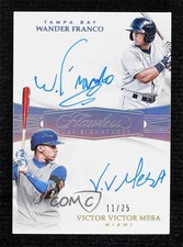 2019 Flawless Dual Signatures /25 Victor Victor Mesa Wander Franco Auto j3z