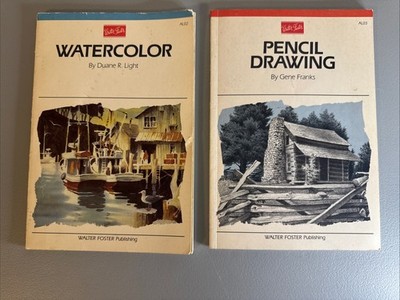 Pencil Drawing by Franks, Gene and Watercolor Light, Duane R. Lot 2 Art Books