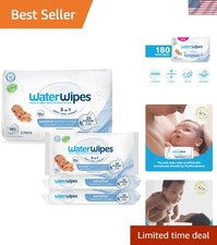Sensitive Baby Wipes, 99.9 Purified Water - 180 Count 3 Packs - Hypoallergenic