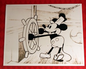 Mickey Mouse 1928 Debut STEAMBOAT WILLIE 1993 PHOTO Walt Disney Company
