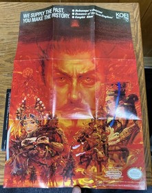 Romance of The Three Kingdoms - NES - Nintendo BOX - Manual - Poster ONLY