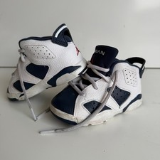 Jordan 6 Retro TD Olympic Kids Sneakers Size 7.5