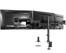 Triple Monitor Adjustable Heavy Duty Mount, Articulating Stand for 3 LCD Scre...