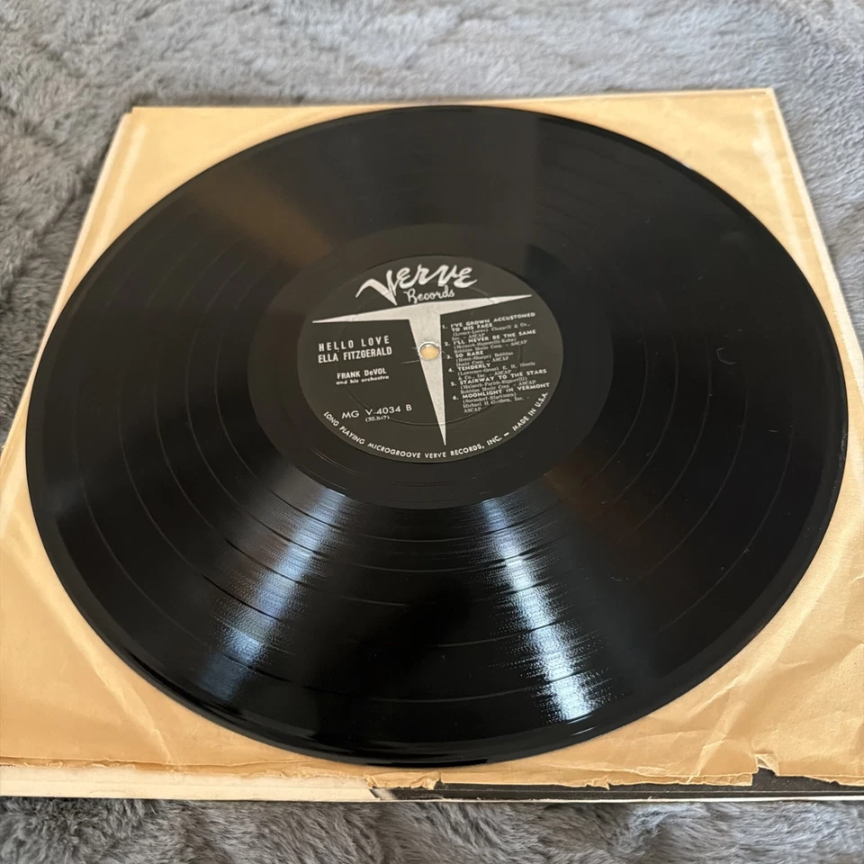 Ella Fitzgerald - Hello Love OG LP, 1959, Verve Recs, MG VS 6100 - Image 3 of 4