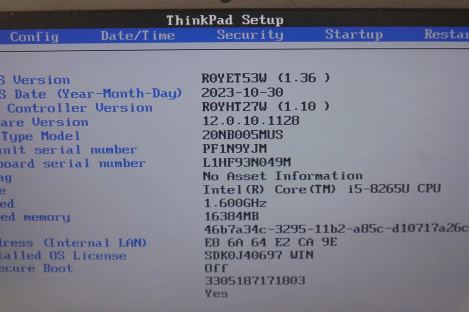 联想 ThinkPad E590 便携式电脑 英特尔酷睿 i5 第 8 代 16GB RAM 256GB NVMe 无 — 第 2/4 张图片