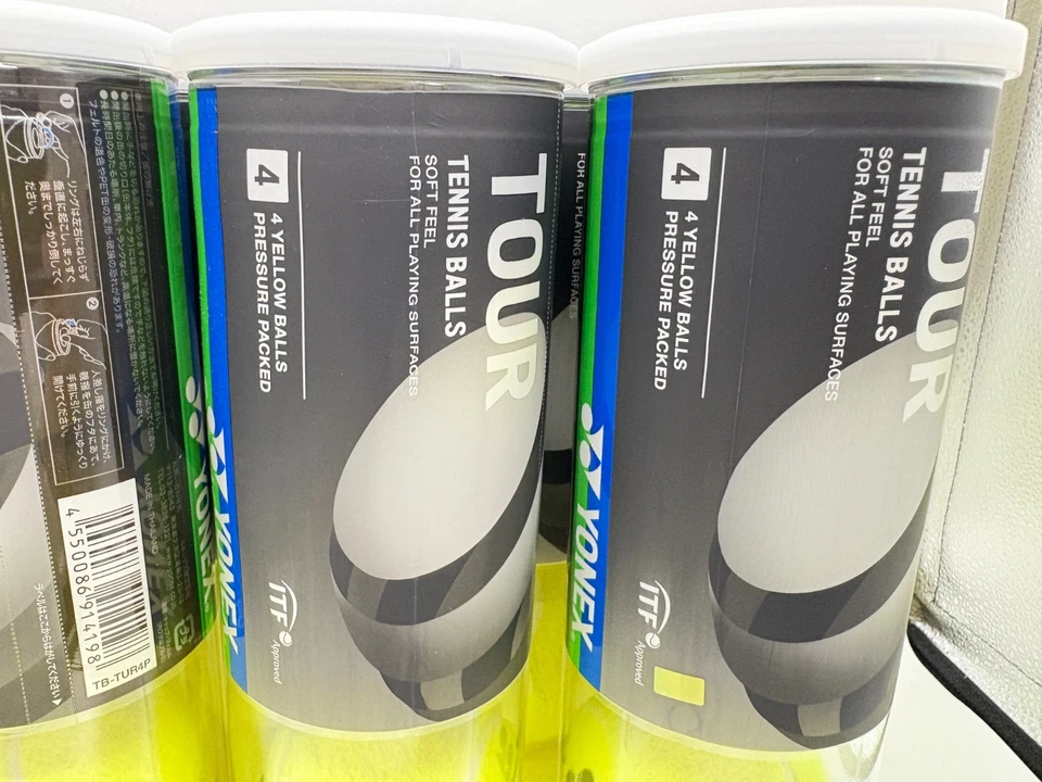 YONEX Tour Tennis Balls 60 balls total(15Cans of 4Balls per Box)TB-TUR4 - Image 3 of 4