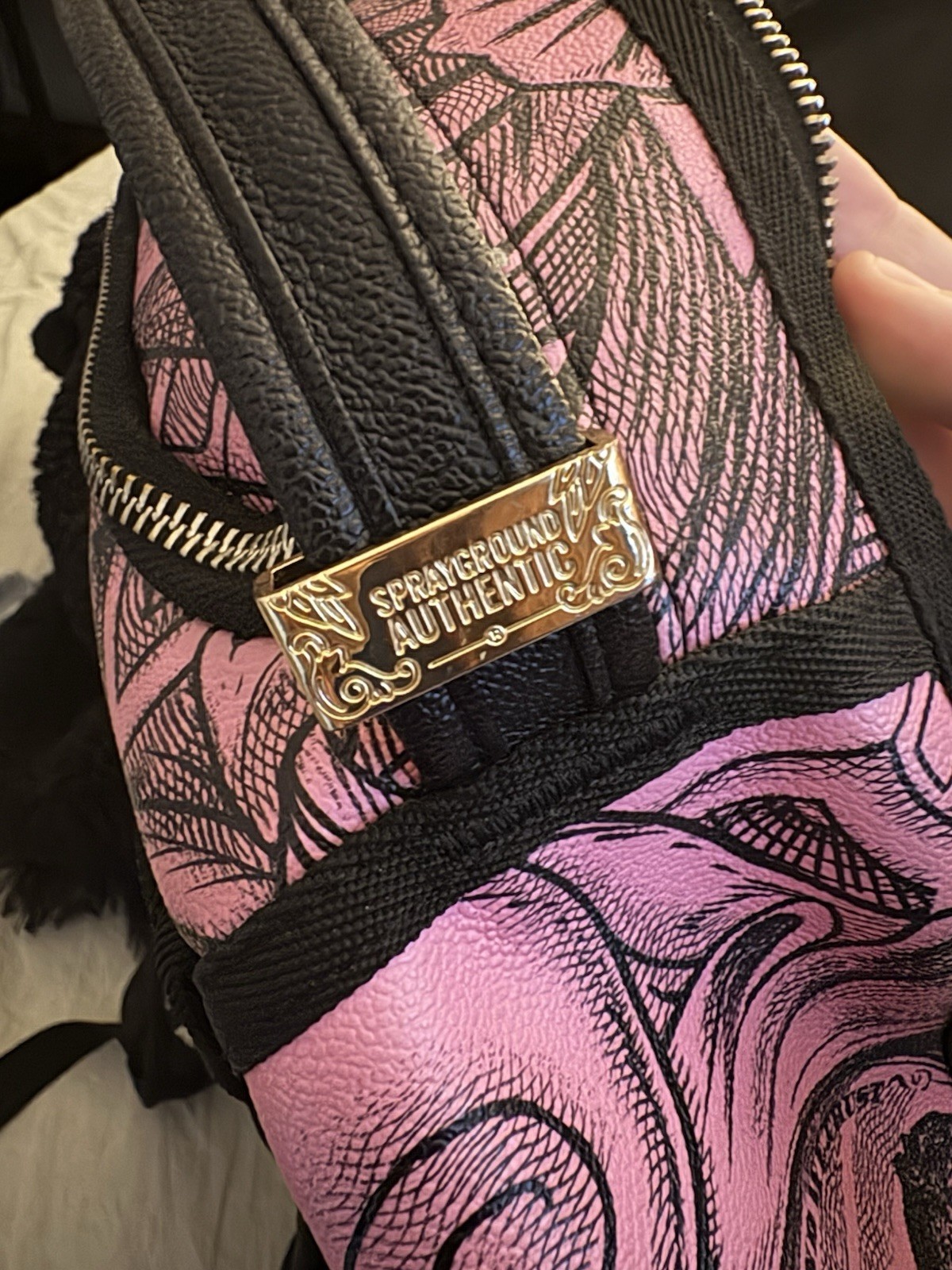 MONEY TECHNIQUE DLX BACKPACK 910B4265NSZ SPRAYGROUND Limited edition Pink Rare image 5