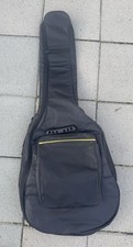 Black Nylon Canvas Guitar Gig Bag With Shoulder Straps And Handles New