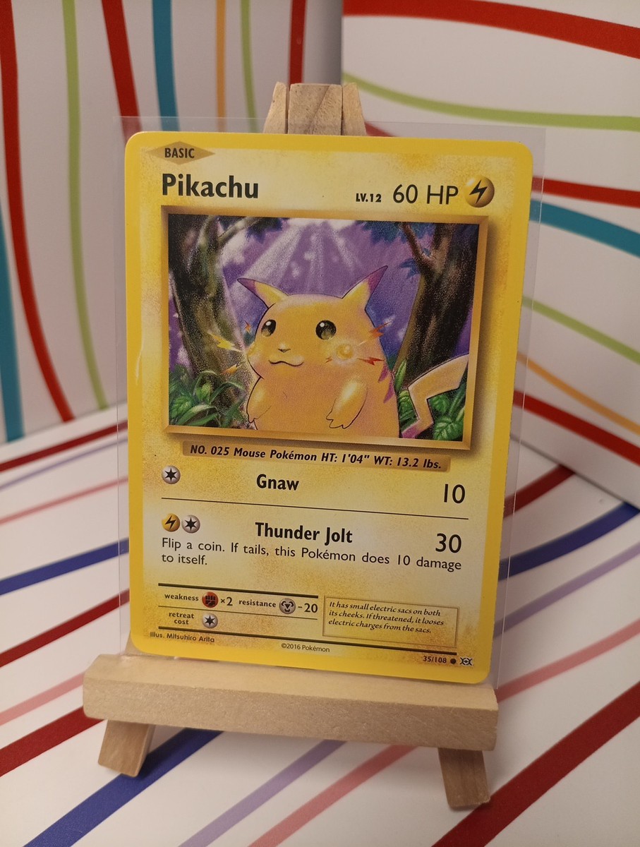 pokemon card pikachu 35 108 Pikachu ex 122/106 SR