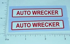 Pair Dunwell Auto Wrecker Truck Stickers DW-002