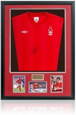 Nigel Jemson Nottingham Forest Hand Signed Football Framed Shirt