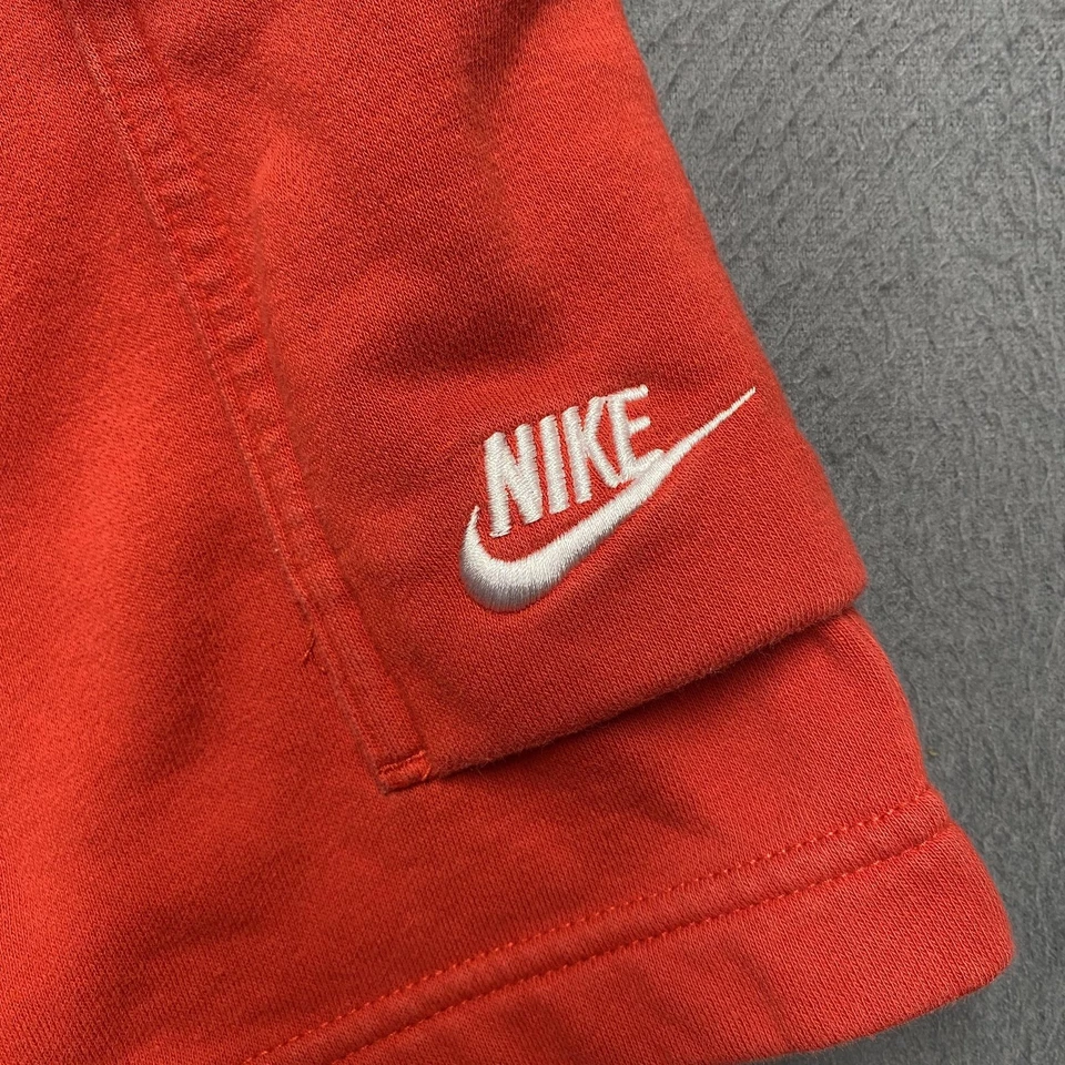 Pantalones Cortos Nike Para Hombre Pequeños Rojo Universitario Ropa Deportiva Club Polar Carga CZ9956-657 Foto 2 de 4