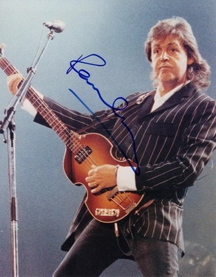 Paul McCartney The Beatles Signed Autograph 8x10 Photo - Abbey