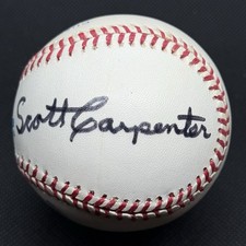 Scott Carpenter Signed Baseball Astronaut Mercury 7