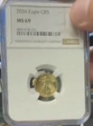 2026 Gold Eagle G$5 NGC MS69       1/10 oz