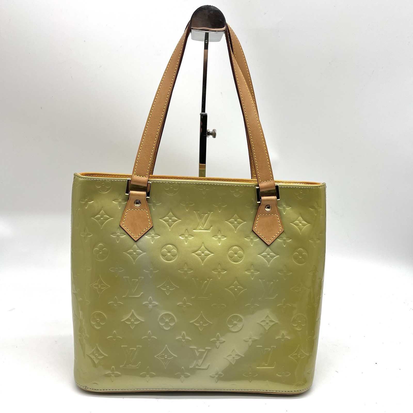 Auth Louis Vuitton Monogram Vernis Houston Tote Bag Hand Bag M91303 2Y6061