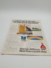 Vintage 1970s Sherwin-Williams Paint Print Ad Painters, Construction