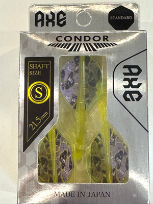 CONDOR AXE GT MONSTER FLIGHTS SHAPE IS SHORT STANDARD 21.5MM NEW SHIP FREE