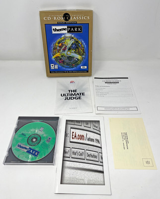 Theme Park Gold Edition Windows 95 MS-DOS CD-ROM Game Used Tested
