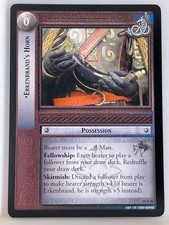 LORD OF THE RINGS TCG TREACHERY & DECEIT RARE CARD 18R96 ERKENBRAND'S HORN lp