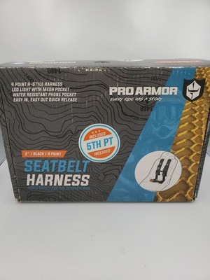  Pro Armor 4 Point 2'' Auto-Style Harness Racing Passenger Side BLK A115220